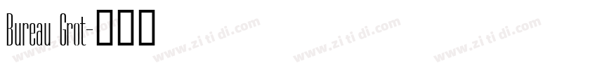 Bureau Grot字体转换